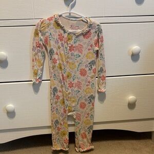 Magnetic Me modal coverall floral pajamas